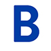 The letter B.