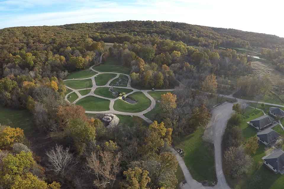 Aerial View of the Lay Center