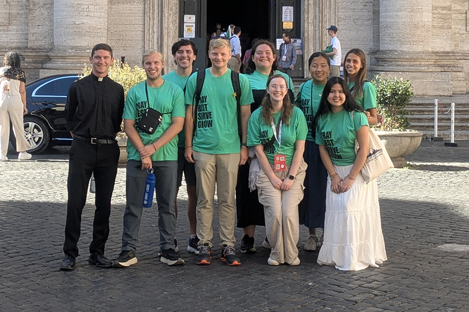 SLU students in Rome for Jubilee 2025